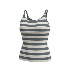 💸 3 for $16 GAP Vintage Striped Gray and White Women's Tank Top